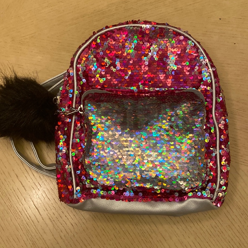 Justice Sequin small/mini backpack